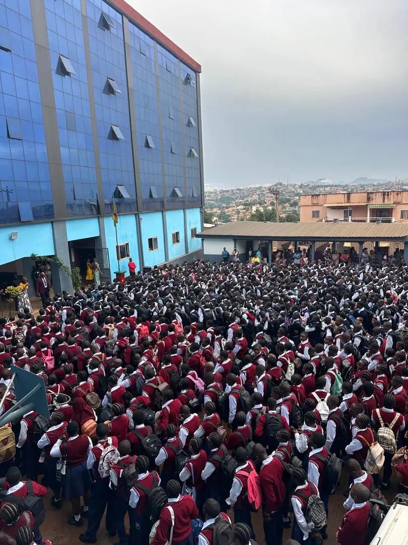 Rassemblement des élèves